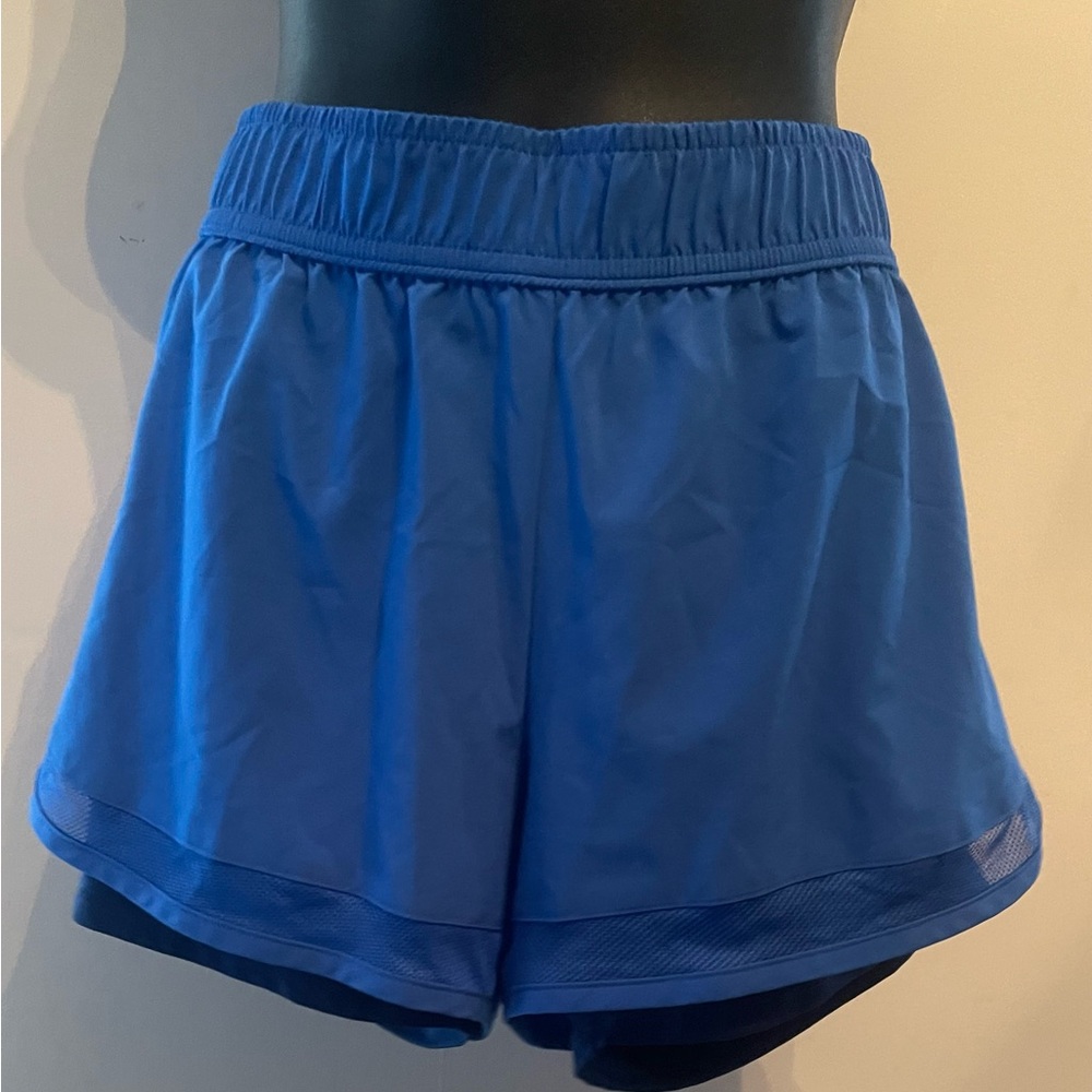 Avia Blue Active Performance Layered Shorts Size Large - Picture 1 of 11